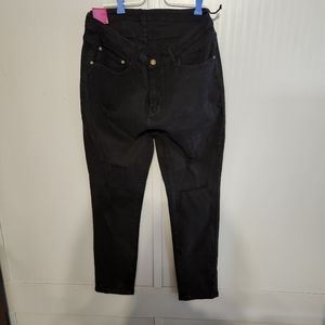 Tengfu ladies black jeans